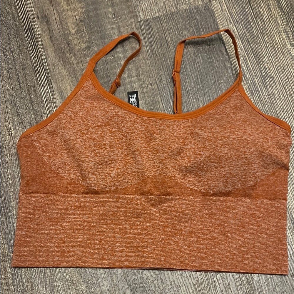 PINK Victoria's Secret Rust Sports Bra